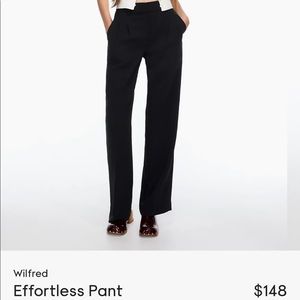 Wilfred Effortless Pant TALL BLACK SIZE 8 #effortless #wilfred